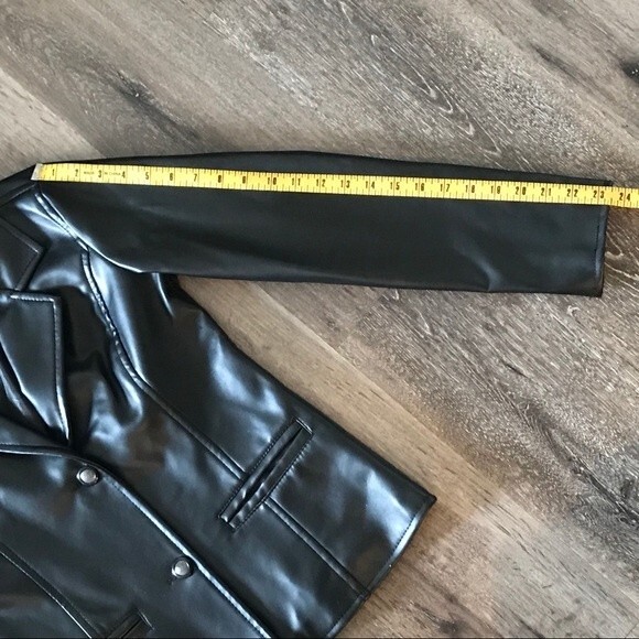 Emporio Armani Collezione Faux Leather Button Up Jacket- Medium- NWOTs! - Picture 10 of 10